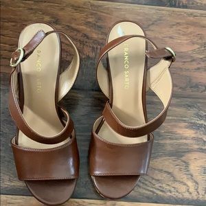 Brown Franco Sarto wedges